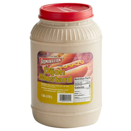 Admiration Dijon Mustard 1 Gallon Containers - 4/Case