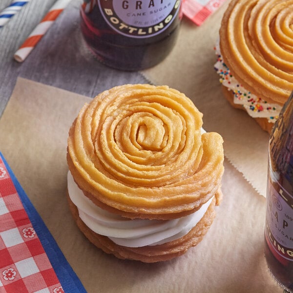 Hola Churros Sandwich Bun 3.5 oz. - 50/Case