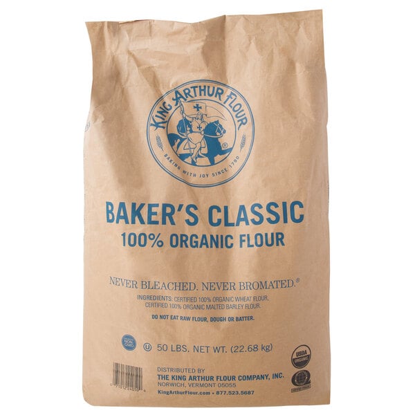 King Arthur Flour Baker's Classic Organic Bread Flour 50 lb.