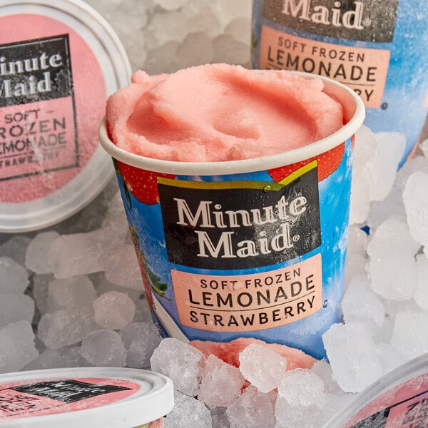 Minute Maid® 12 oz. Soft Frozen Strawberry Lemonade Cup - 12/Case