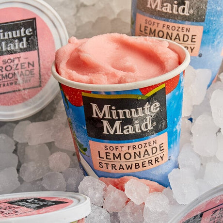 Minute Maid® 12 oz. Soft Frozen Strawberry Lemonade Cup - 12/Case
