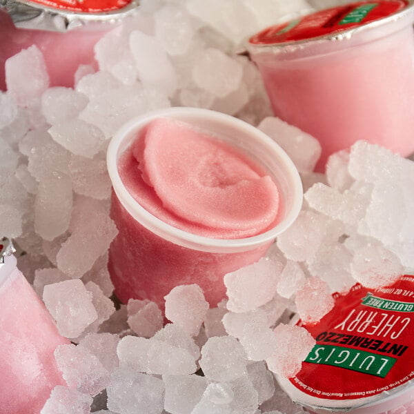Luigi's Intermezzo 4 fl. oz. Cherry Italian Ice Cup - 72/Case