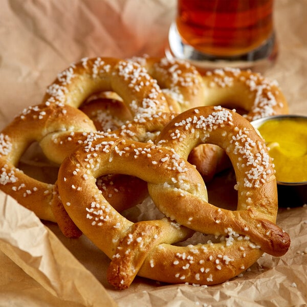 SuperPretzel Baked Soft Pretzel 2.5 oz. - 100/Case