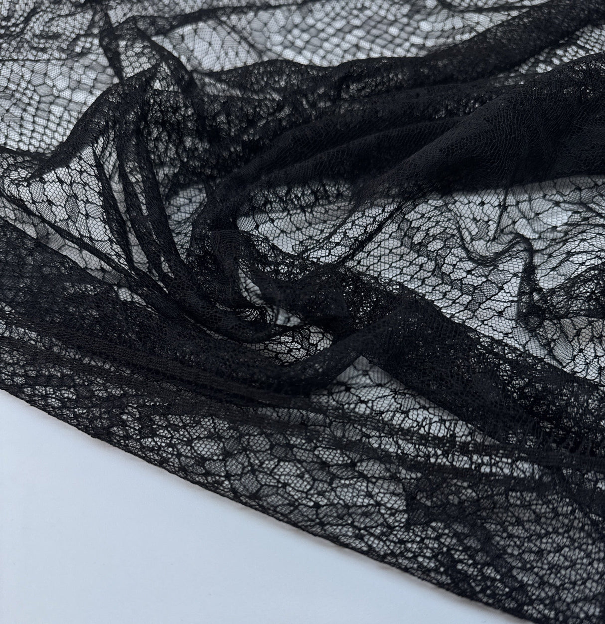 Black Viscose Lace