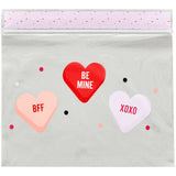 Wilton Clear Conversation Hearts Valentine's Day Resealable Treat Bags, 20-Count
