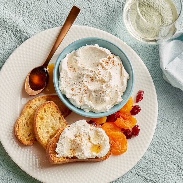 Montena Taranto 3 lb. Tub All-Natural Whole Milk Ricotta Cheese - 6/Case