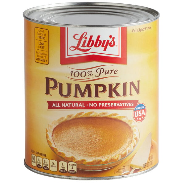 Libby's 100% Pure Canned Pumpkin #10 Can - 6/Case