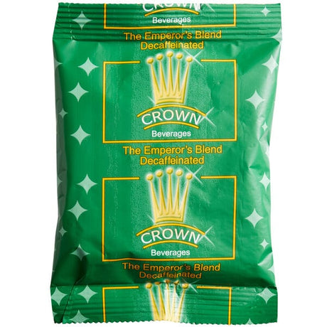Crown Beverages Emperor's Blend Decaf Coffee Packet 2 oz. - 80/Case