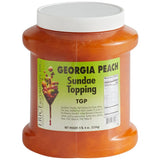 I. Rice Georgia Peach Dessert / Sundae Topping 1/2 Gallon - 6/Case