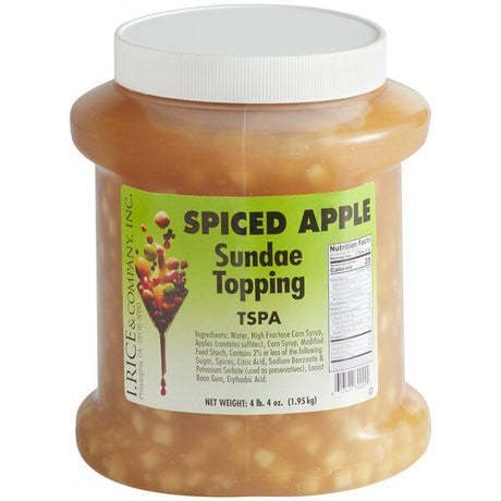 I. Rice Spiced Apple Dessert / Sundae Topping 1/2 Gallon - 6/Case
