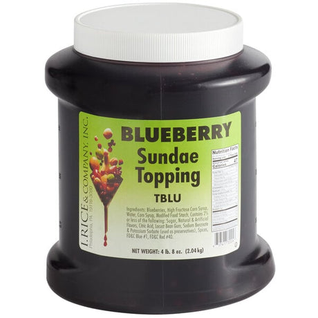 I. Rice Blueberry Dessert / Sundae Topping 1/2 Gallon - 6/Case