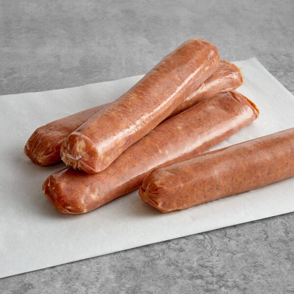 Warrington Farm Meats 7" Jerk Chicken Sausage 1 lb. - 10/Case