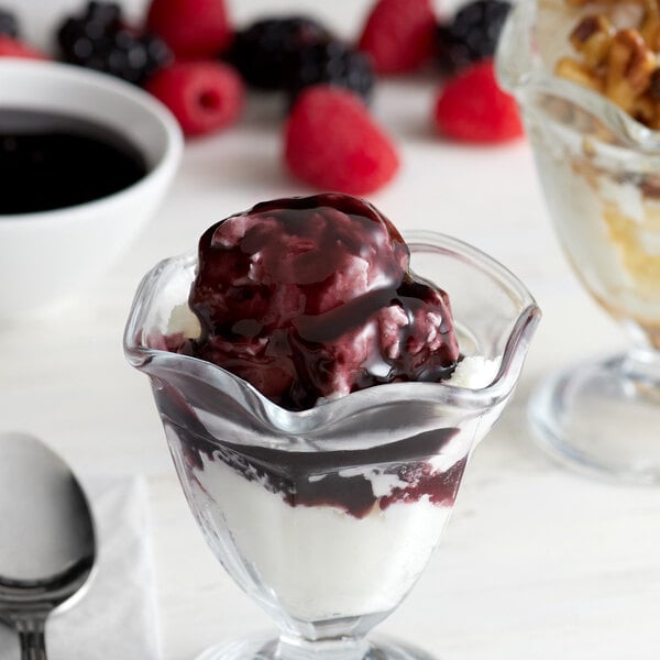 I. Rice Black Raspberry Dessert / Sundae Topping 1/2 Gallon - 6/Case