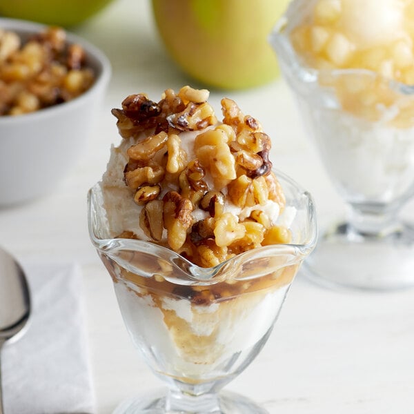 I. Rice 1/2 Gallon Walnut Dessert / Sundae Topping - 6/Case