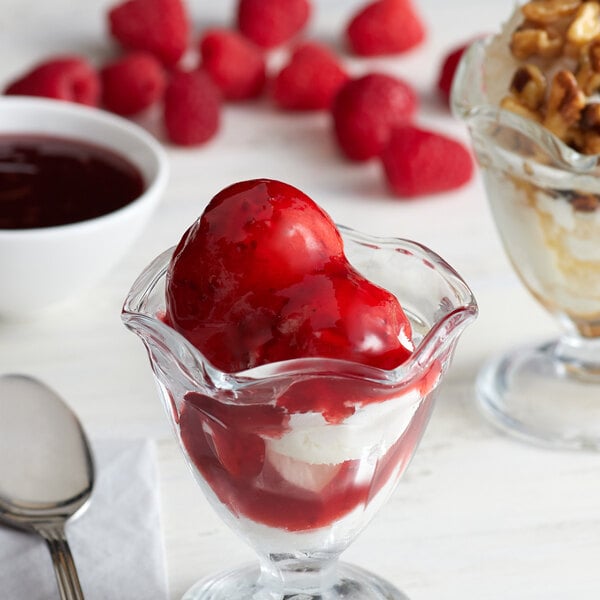 I. Rice Red Raspberry Dessert / Sundae Topping 1/2 Gallon - 6/Case