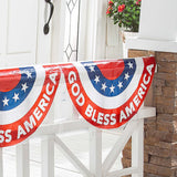 24 ft. x 12" Religious Patriotic God Bless America Plastic Bunting