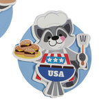 3 3/4" x 4" 4th of July BBQ Animal Magnet Craft Kit Makes 12