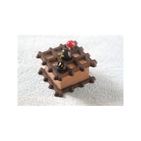 Flexible Chocolate Mold: Waffle, 74mm: 4 Cavites