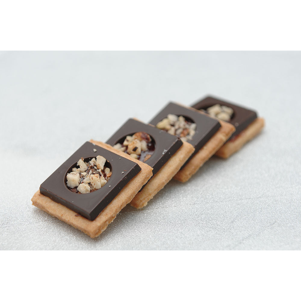 Flexible Chocolate Mold: Square & 3-Point Shape, 10 Plus 10 Cavities
