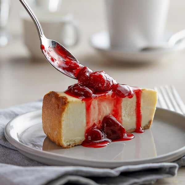 J. Hungerford Smith Sliced Strawberry Dessert Topping 118 oz. - 3/Case
