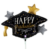 Foil Balloon Satin Metallic Grad Hat
