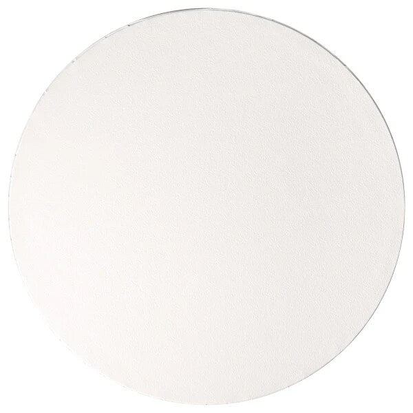 12" Round White Foil Cake Board Drum