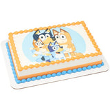 Bluey Family Edible Cake Image Topper