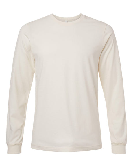 BELLA + CANVAS® Heather CVC Crewneck Long Sleeve Tee