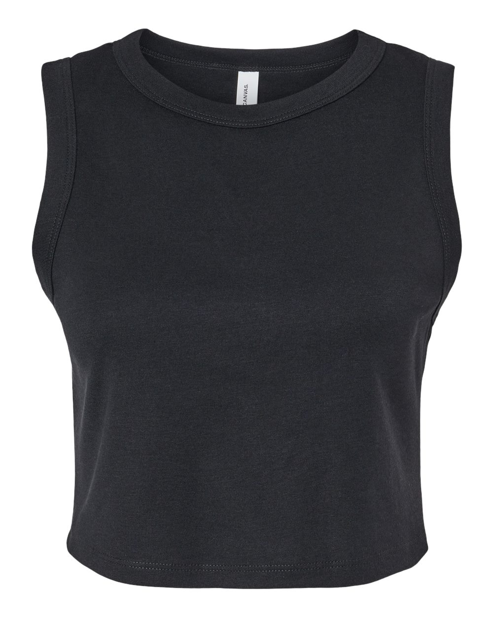BELLA + CANVAS® Women's Micro Rib Muscle Crewneck Sleeveless Crop Tank - 1013