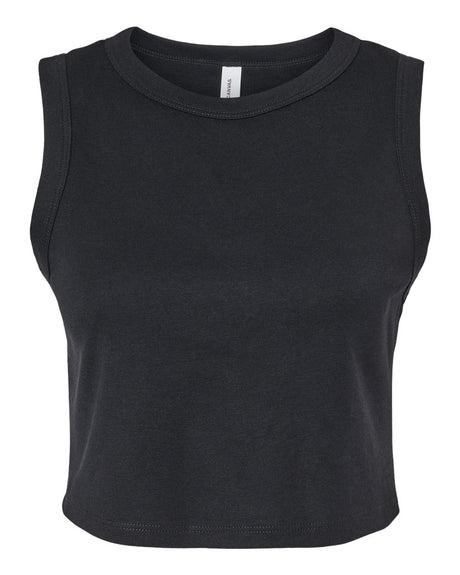 BELLA + CANVAS® Women's Micro Rib Muscle Crewneck Sleeveless Crop Tank - 1013