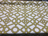 P Kaufmann Pavilion Fretwork Cotton Fabric - Kiwi Green Fretwork, 54" Width (1 Yard)
