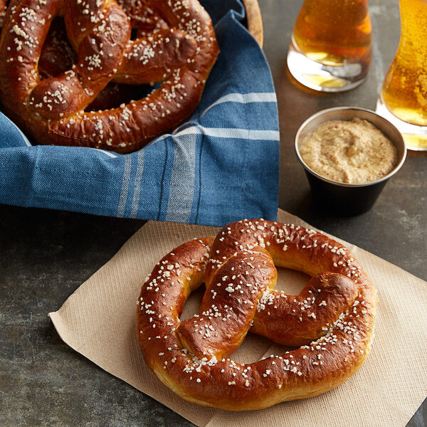 SuperPretzel Bavarian Sourdough Soft Pretzel 3.2 oz. - 64/Case