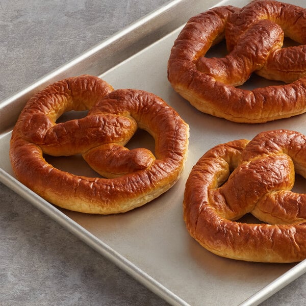 SuperPretzel Bavarian Sourdough Soft Pretzel 3.2 oz. - 64/Case