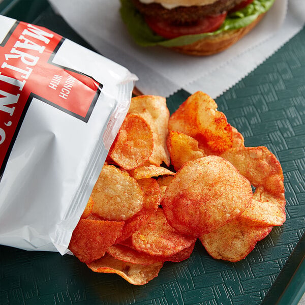 Martin's 1.5 oz. Bag of Red Hot Chips - 42/Case