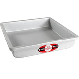 Fat Daddios Pro Series Bakeware Square 10 x 10 x 2" Anodized Aluminum Straight Sided Cake Pan