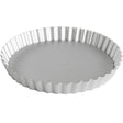 Fluted Tartlet / Quiche Pan with Removable Bottom, Round Anodized Aluminum, Choose from 8 Sizes