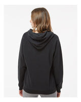 Women's Sueded V-Neck Hooded Sweatshirt