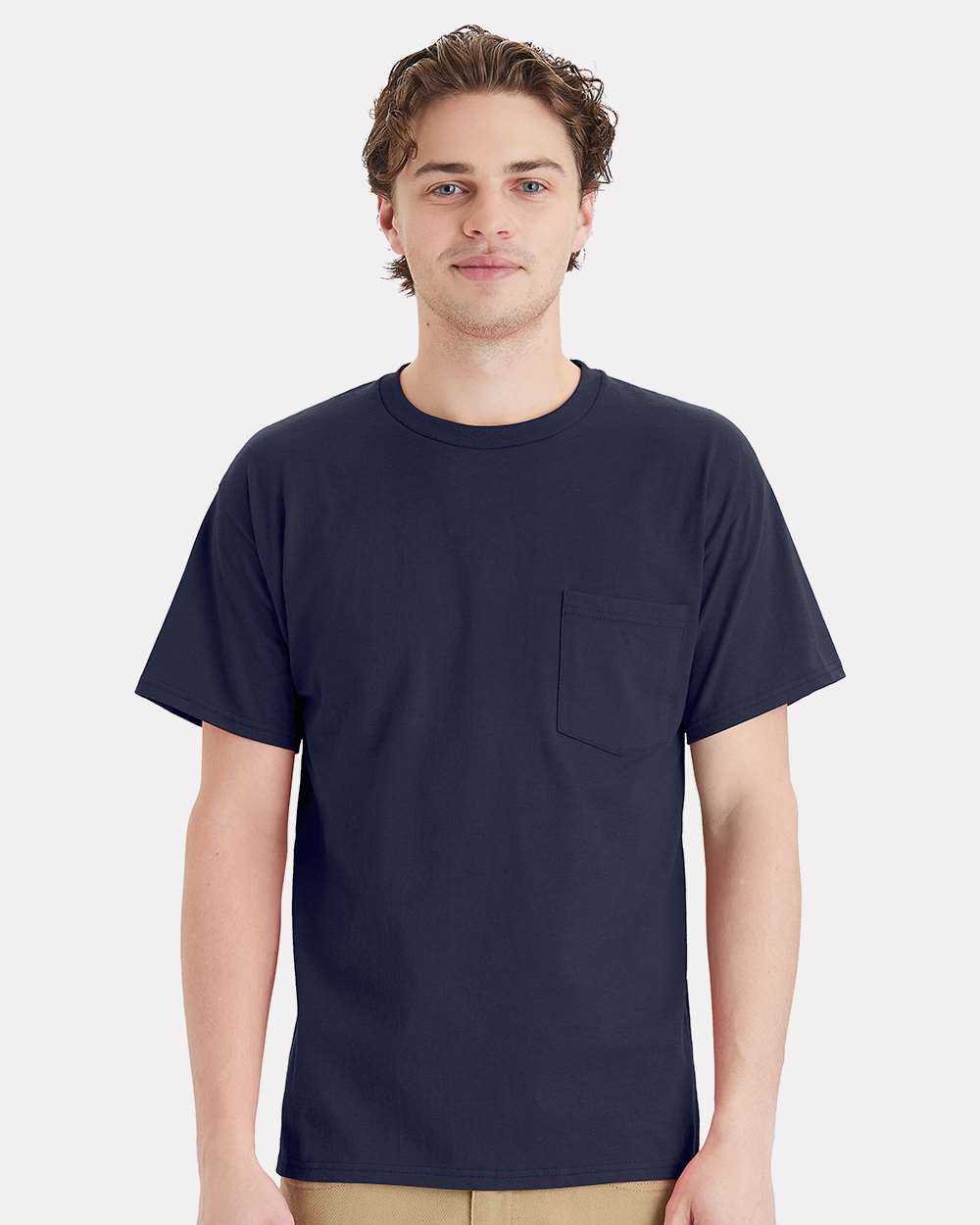 Hanes® Essential T Pocket Crew Neck Short Sleeve T-Shirt