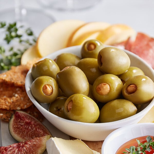 Belosa Hickory-Smoked Almond Stuffed Queen Olives 12 oz. (7.5 oz. Dr. Wt.)