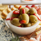 Belosa Turkish Red Pepper Stuffed Queen Olives 12 oz. (7.5 oz. Dr. Wt.)