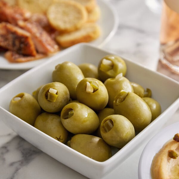 Belosa Jalapeno & Garlic Stuffed Queen Olives 12 oz. (7.5 oz. Dr. Wt.)