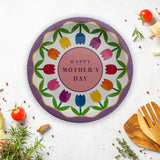 8 Count Mothers Day Party Happy Mothers Day Flowers Paper Dessert Plates 7 Inch