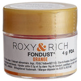 Roxy & Rich 4 Gram Orange Fondust Hybrid Food Color
