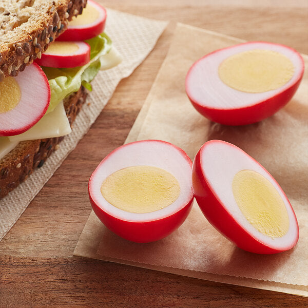 Martin's Quality Eggs PA Dutch Pickled Red Beet Hard Cooked Eggs - 28/Case
