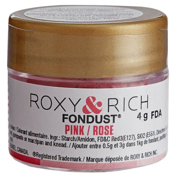 Roxy & Rich 4 Gram Pink Fondust Hybrid Food Color