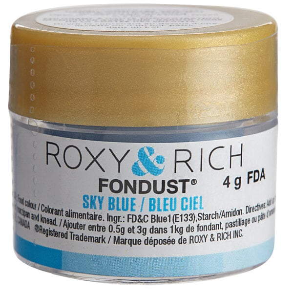 Roxy & Rich 4 Gram Sky Blue Fondust Hybrid Food Color