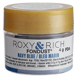 Roxy & Rich 4 Gram Navy Blue Fondust Hybrid Food Color