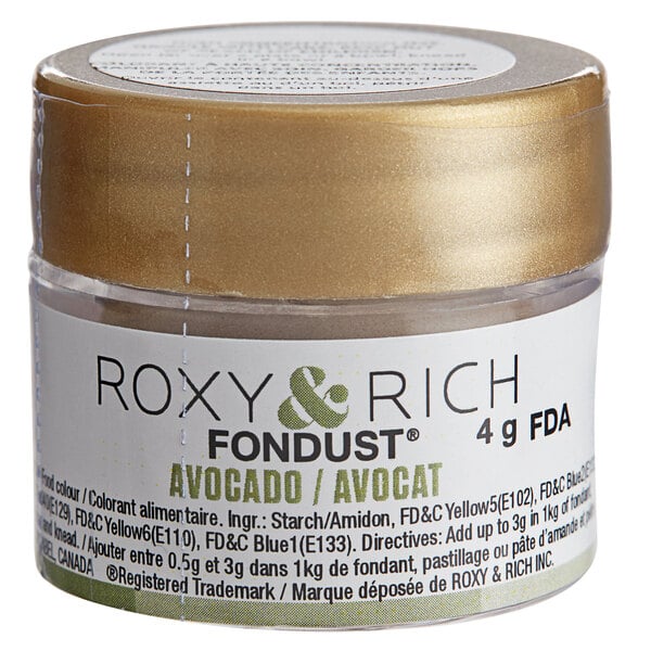 Roxy & Rich 4 Gram Avocado Fondust Hybrid Food Color