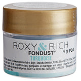 Roxy & Rich 4 Gram Turquoise Fondust Hybrid Food Color