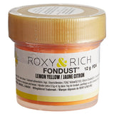 Roxy & Rich 12 Gram Lemon Yellow Fondust Hybrid Food Color